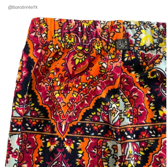 BILLABONG - Gypsy Den - Boho Print Plush Velvet Leggings - Picture 7 of 12